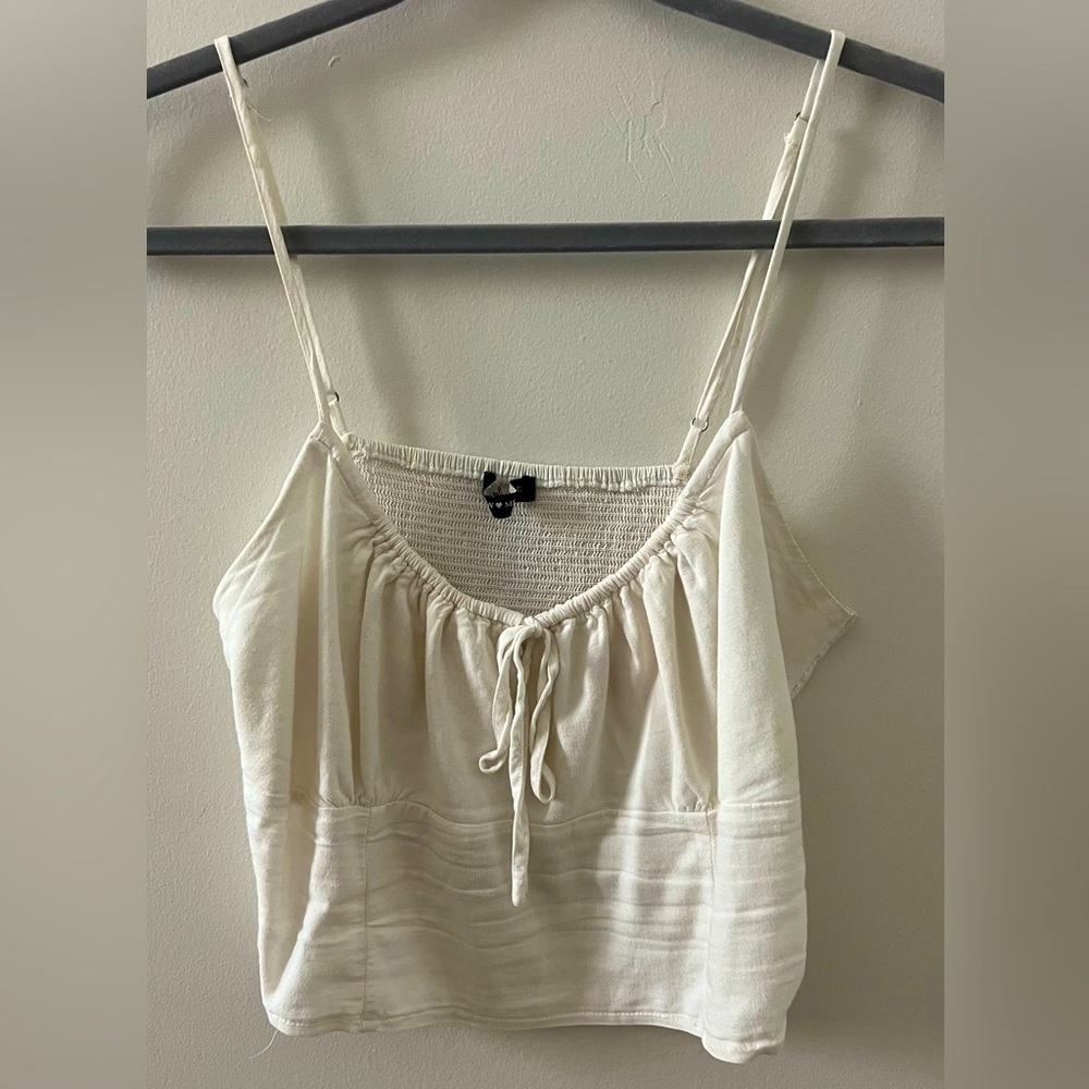 Simple white tank top